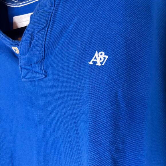 Mens Blue Aeropostale Polo Collared Preppy T-Shirt - Picture 4 of 5